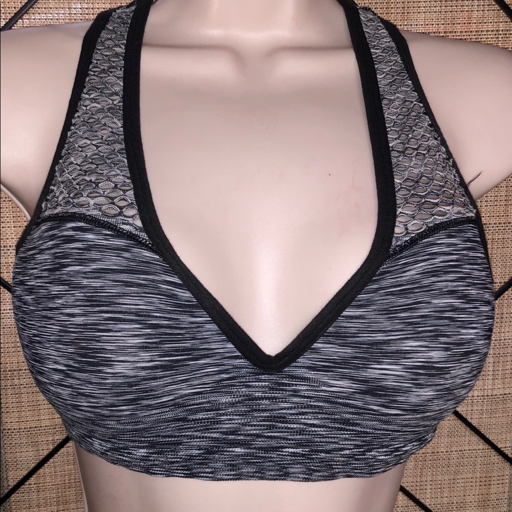 Pink sports bra